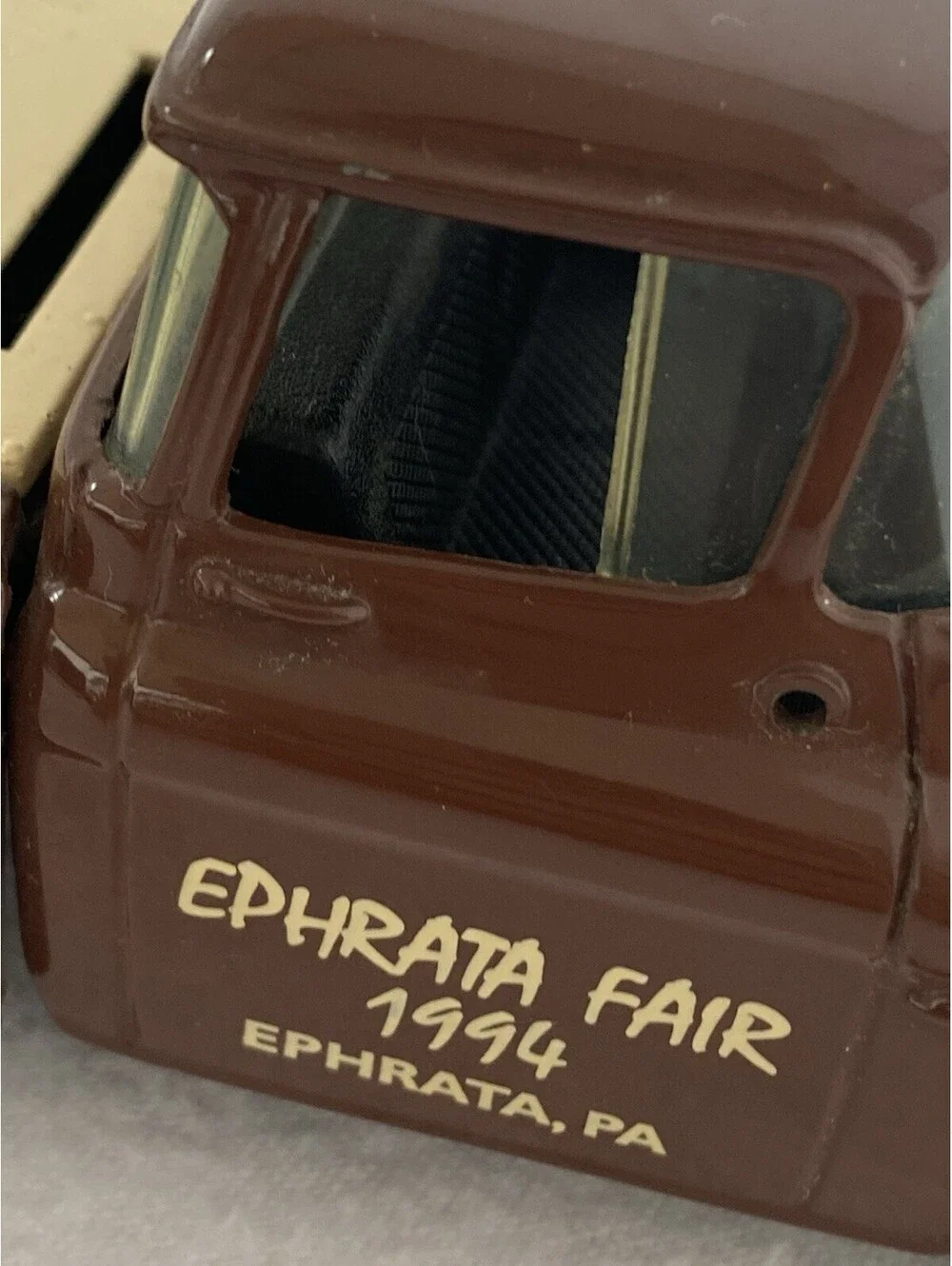 1955 Chevy Camo Pickup Truck Diecast  Bank Ephrata Fair 1994 Heavy & Solid Metal